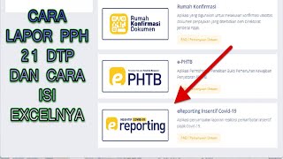 Tutorial Cara Pelaporan Insentif Pajak PPh 21 DTP PMK82 Tahun 2021 dan Cara isi Excel ereporting [upl. by Sarine51]