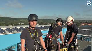 Wiedenmann Trainingcenter Marktsteft  Selbstrettung vom Mast 1080p HD [upl. by Acimot179]