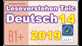 Modelltest 14 B1 Beruf Leseverstehen Deutsch [upl. by Katlin]