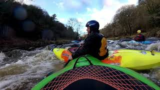 Kayak moyen Ellé Les Roches Ty Nadan 161217 [upl. by Adiam]