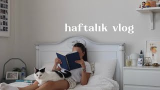 haftalık vlog  bilkent yaz okulu okuduğum kitaplar [upl. by Enytsirhc]