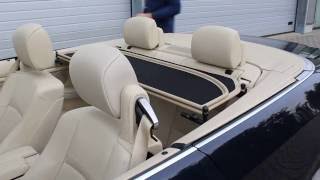 BMW E93 APERTA wind deflector color Beige installation  Windschott Montage  windscherm montage [upl. by Iaoh]