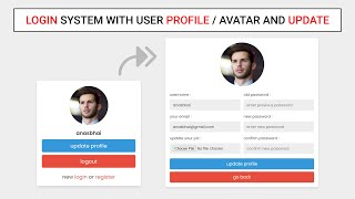 How To Make Login amp Register System With User Profile  Avatar Image Using HTML  CSS  PHP  MySQL [upl. by Zaid582]