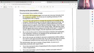 ACCA Law Chapter 12 Insolvency L2 [upl. by Oigaib423]