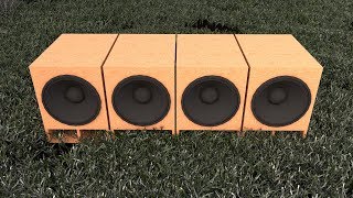 VERY EASY TO BUILD 15INCH SUBWOOFER PLAN 40Hz Tuned [upl. by Novrej731]