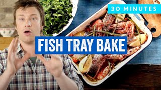 Thanksgiving Dinner Inspiration Fish Tray Bake  Jamie Olivers 30 Minute Meals Full Episode [upl. by Ylellan26]