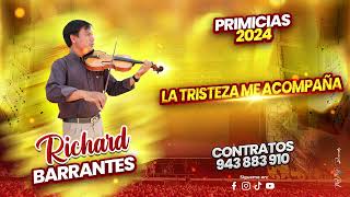 Richard Barrantes  La Tristeza Me Acompaña  Primicia 2024 [upl. by Acireed]