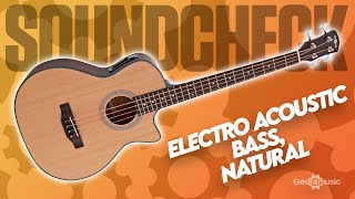 SOUNDCHECK Electro Acoustic Bass Guitar by Gear4music  Gear4music Guitars [upl. by Anirbas611]