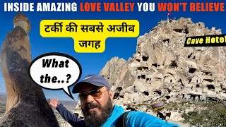 Turkey ke sabse ajeeb jageh Love Valley amp Cave hotels [upl. by Assillim]