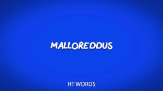 How to pronounce MALLOREDDUS italian food [upl. by Hepsiba677]