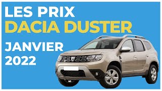 Dacia Duster  les prix en janvier 2022 [upl. by Lumpkin]