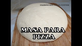 COMO HACER MASA PARA PIZZA CASERACOMIENDO RICO Y FACIL [upl. by Buskirk]