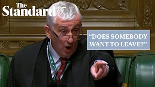 Commons erupts after Speaker Lindsay Hoyle selects Labours Gaza ceasefire amendment [upl. by Lesslie84]