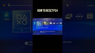 How to factory reset your PS4 [upl. by Alroi227]