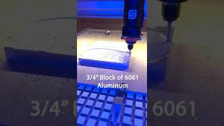 shorts STEPCRAFT3D840 Aggressively Milling A Block Of Aluminum [upl. by Aineg507]