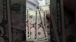 Calm asmr of crisp uncirculated bills 5s 10s and 20s asmr ￼cash money [upl. by Aniraad624]