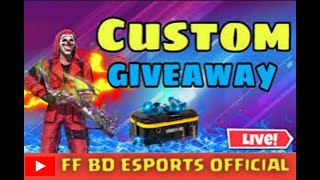 FF BD ESPORTS OFFICIAL WEEKLY GIVEAWAY CUSTOM [upl. by Rockwood]