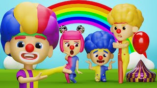 Clown ChaCha Clown LyaLya Clown Chicky amp Clown BoomBoom  D Billions Kids Songs [upl. by Skelly]