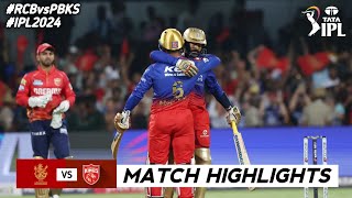 RCB vs PBKS 6th Match IPL 2024 Highlights  IPL Highlights 2024  RCB vs PBKS highlights today [upl. by Mureil159]