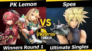 UWaterloo SSBU S23w11 Winners Round 1  PK Lemon Pyra amp Mythra vs Spes Cloud [upl. by Remle761]