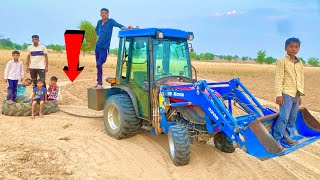 Solis 24 Mini Tractor 4WD Funny Video  Big Tyre Pulling Tractor Sumit Kumar [upl. by Ardnasak]