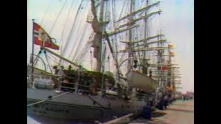 WBZ Archives The Tall Ships Visit Boston [upl. by Leinadnhoj]