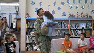 Emotional Birthday Surprise Soldier Surprises Daughter as Mystery Reader [upl. by Daniala]