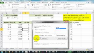 Excel  Solver Teil 3  Beispiel Lagerbestand optimieren [upl. by Cheshire]