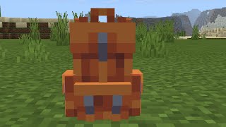 Minecraft Bedrock Backpacks Addon EASY EARLY STORAGE [upl. by Giulietta]