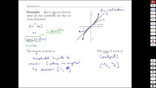 Unit 42 Sine and arcsine  MATH 121 [upl. by Cassius]