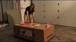 Unboxing Suzuki 25HP 4stroke short shaft with remote [upl. by Paten271]