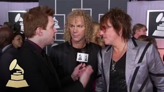 Bon Jovi on the GRAMMY Red Carpet  GRAMMYs [upl. by Dennet]