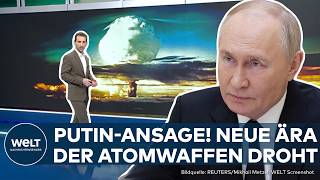 PUTINS KRIEG Nukleare Aufrüstung Ist die Welt nach Putins AtomDoktrin wieder im kalten Krieg [upl. by Nivk]