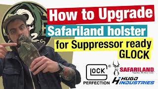 How to upgrade Safariland 6354DO for threaded barrel FTO suppressor ready holsters [upl. by Yenaj]