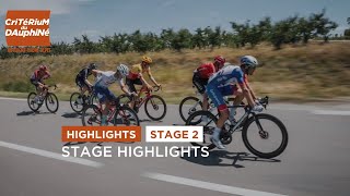 Dauphiné 2022  Stage 2  Highlights [upl. by Dorolice144]