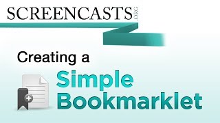 Creating a Simple Bookmarklet [upl. by Cross309]