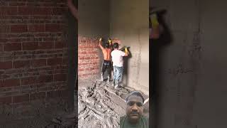 Plaster ki speed Dekho Kya Gajab construction civilengineering civil [upl. by Neelia162]