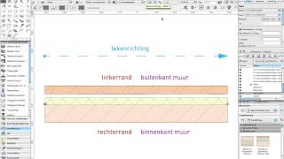 Tekenrichting van muren in vectorworks [upl. by Ilario460]