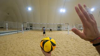 GoPro Takes You In Action JawDropping Beach Volleyball Match [upl. by Akkeber]