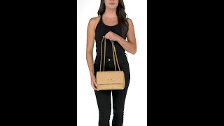 Tory Burch Kira Chevron Small Convertible Shoulder Bag SKU 9947212 [upl. by Enihpets503]