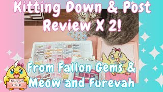 Diamond Painting Post Review And Kit Down X 2  Fallon Gems and Meow and Furevah [upl. by Armil]