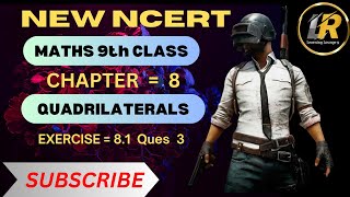 Maths Class 9  Chapter 8 exercise 81  question 3  Quadrilateral  New Ncert  Cbse [upl. by Anaytat]