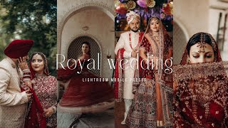 Royal Burgundy tone  wedding lightroom presets free download 529 [upl. by Naujik]