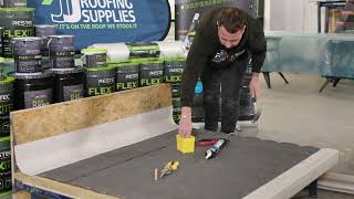 How to lay a GRP Roofing System over Felt  Restec Roofing Systems  JJ Roofing Supplies [upl. by Fantasia]