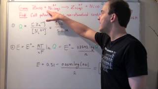 Nernst Equation Example [upl. by Rocher]