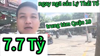 Quận 10 77 tỷ đường lý thái tổ 1 trệt 2 lầu 4mx10m nhà đẹp full nội thất ở liền 0906212061 [upl. by Nosecyrb466]