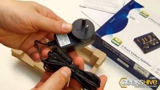 2 Port Video Splitter 350MHz VS132 Aten  Unboxing by wwwgeekshivecom [upl. by Anavi739]