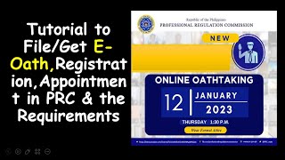 Board Passer Tutorial to FileGet EOath Registration Appointment amp Requirements in PRC [upl. by Haroppiz496]