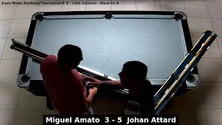 Miguel Amato vs Johan Attard  Euro Mens Ranking Tournament 4  Last sixteen [upl. by Rice]