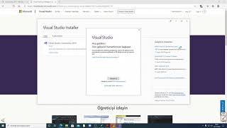 Visual Studio Kurulumu Ders 1 [upl. by Arelus491]